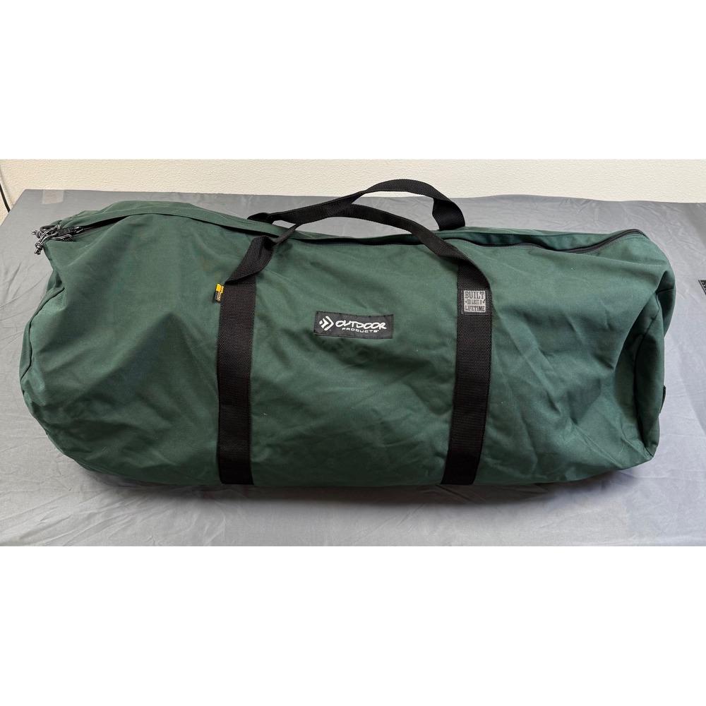 Outdoor Products Green Cordura Duffel Bag Large 36" Gear Travel Bag Built Last